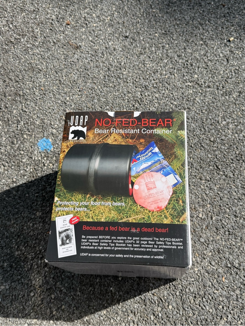 No-Fed-Bear Bear Resistant Container - Black